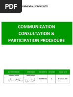 Communication Consultation Participation Procedure