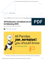 All Pandas Json - Normalize