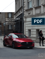 Mazda Range Price List: Effective From 18 JULY 2019