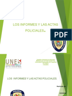 Los Informes y Las Actas Policiales