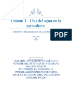 Unidad 1 Uso Del Agua en La Agricultura