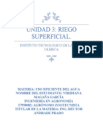 Unidad 3 Riego Superficial