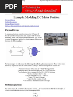 CTMS Example - Motor Position Control Modeling