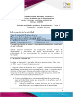 Guia de Actividades y Rúbrica de Evaluación - Tarea 3-Planeación y Borrador Del Texto