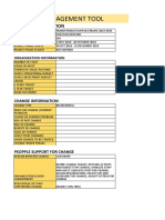 Change Management Tool: Project Information