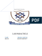 Lab Paracticle: National Textile University