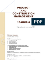 Project Phases in Construction, WBS