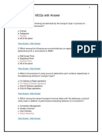 Transport Layer - Mcqs With Answer: C. Packets