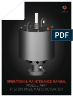 Model App Piston Pneumatic Actuator: Operation & Maintenance Manual