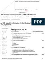 BioMEMS and Microfluidics - Unit 8 - Week 6 - Introduction To Cell Biology, DNA and Proeins For Diagnostics