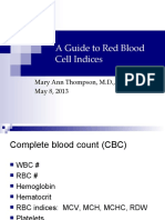 DR - Thompsons CBC-RBC Indices Guide - A Guide To Red Blood Cell Indices