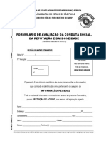 Formulario de Avaliacao Da Conduta Social FACSRI 15JAN20