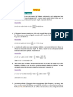 TRABAJO Descuento Bancario Simple y Compuesto