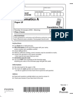 Questionpaper Paper2F January2018 IGCSE Edexcel Maths