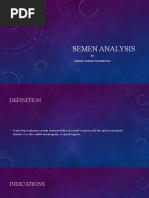 Semen Analysis: Ahmed Magdy Mahmoud