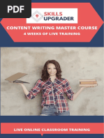 Content Writing Master Course: 4 Weeks of Live Training