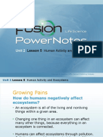 Lesson 5 - Human Activity and Ecosystems