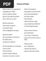 Poema Al Pastor