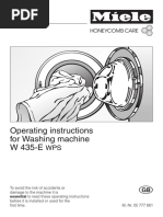 Operating Instructions For Washing Machine W 435-E