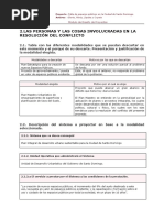 2 Las Personas Y Las Cosas Involucradas en La Resolución Del Conflicto