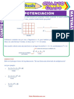 Ejercicios de La Potenciación para Cuarto Grado de Primaria