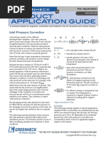 Product Application Guide: Inlet Pressure Correction