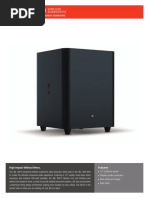 JBL SW10 Subwoofer Spec Sheet English