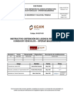 In-Sst-001 - Instructivo Obtención Licencia de Conducir Interna