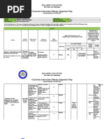 Palaris Colleges Classroom Instruction Delivery Alignment Map