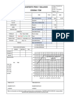 Formato Peso y Balance CESSNA 172M