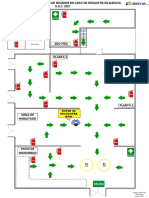 Ruta de Evacuación y Punto de Reunión en Caso de Desastre en Baexva S.A.C. 2021 - Planta 1