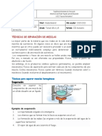 Tecnicas de Separacion de Mezclas