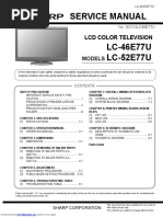 Service Manual: LCD Color Television