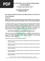 75 - Comunicado 013 - Junio - 2021 - Ie Tecnica Industria Julio Florez