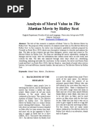 Analysis of Moral Value in The Martian Movie