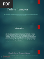 Yadava Temples: Ma Level Notes of Temples and Temple Architecture of Yadavas of Ancient Inidia Aihc and Archaeology