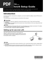 Network Setup Guide: Setting Up For Use Over LAN