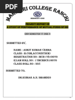 Project Report On A Study of Performance of Mutual Funds of Sbi