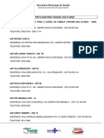 Lista - Unidades Saude Contagem