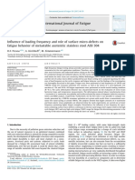 2017 Influence of Loading Frequency and Role of Surface Micro-Defects On