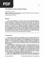 1983 T. FOLEY and A. LEVYTHE EROSION OF HEAT-TREATED STEELS