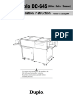 Duplo DC-645 Installation Manual v1.0