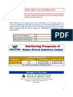 Red Herring Prospectus of Walton Hi Tech Industries Limited