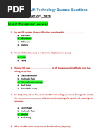 Select The Correct Answer: Artificial Lift Technology Quizzes Questions