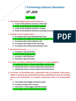 Select The Correct Answer: Artificial Lift Technology Quizzes Questions