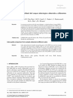 Comparación de La Calidad Del Coque Siderúrgico Obtenido A Diferentes