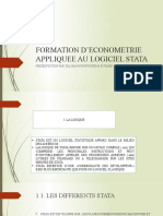 Formation D'econometrie Appliquee Au Logiciel Stata