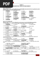 Unit 9 Preserving The Environment: Part I. Phonetics