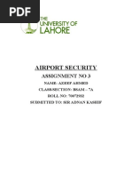 Airport Security Assignment 3 Azeef Ahmed