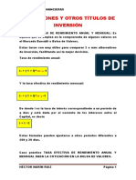 Acciones y Titulos de Inversion